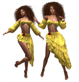 Yellow Salsa Gypsy Look Outfit MAITREYA