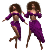 Purple Salsa Gypsy Look Outfit MAITREYA