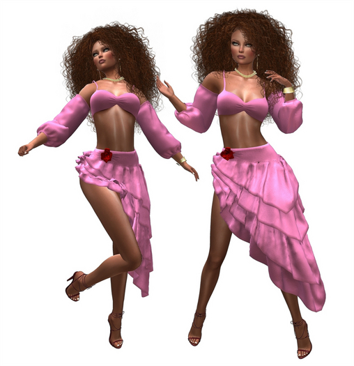 Pink Salsa Gypsy Look Outfit MAITREYA