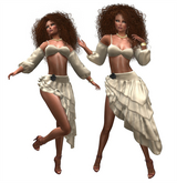 Creme Salsa Gypsy Look Outfit MAITREYA