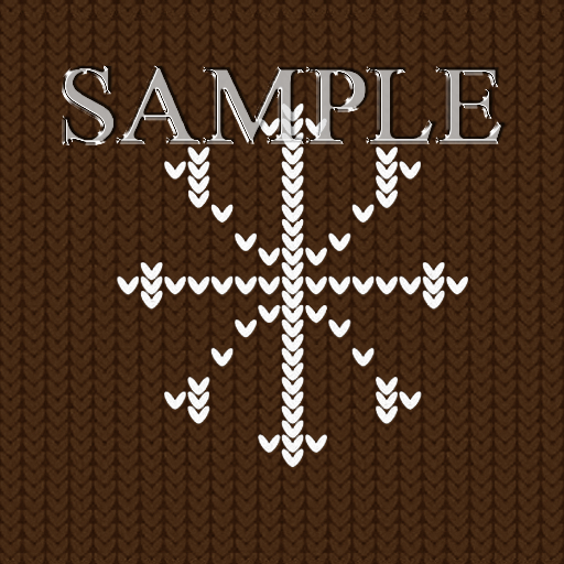 Zoy Texture [ Cozy Regular Snowflake ] Seamless - Brown