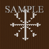 Zoy Texture [ Cozy Regular Snowflake ] Seamless - Brown