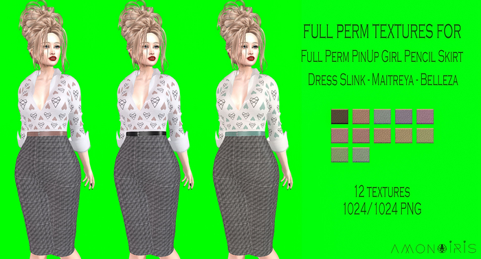 MI960693 MI PinUp Girl Pencil Skirt Dress FITMESH V1