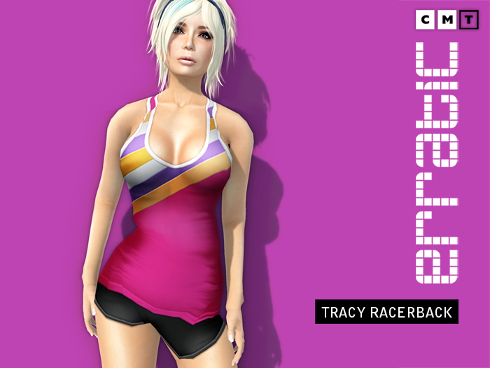 erratic / tracy - racerback / pink