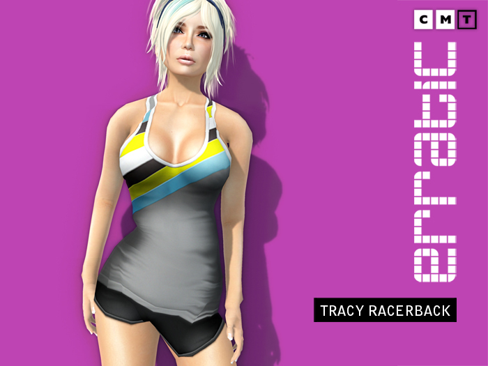 erratic / tracy - racerback / grey