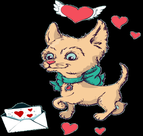 Kiss Lips Valentines Pup