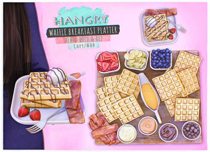 Hangry - Waffle Breakfast Platter