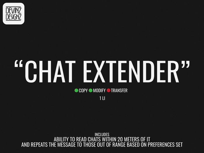 Local Chat Extender