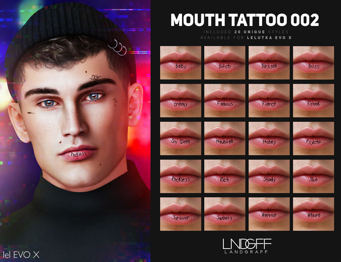 Landgraff - Mouth Tattoo 002