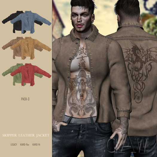 GAW Skipper Leather Jacket FATPACK