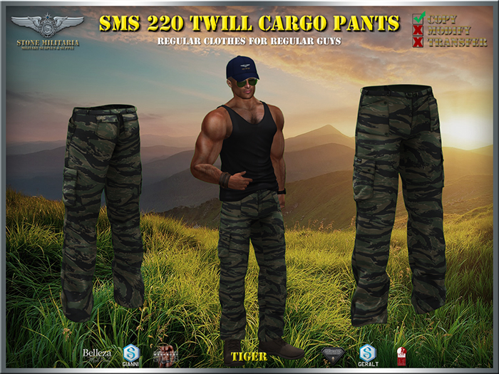 SMS 220 Twill Cargo Pants - TIGER
