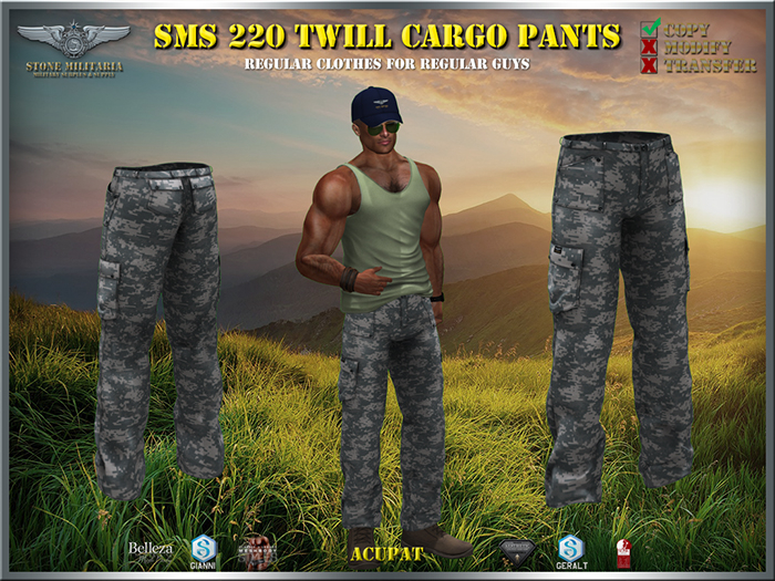 SMS 220 Twill Cargo Pants - ACUPAT