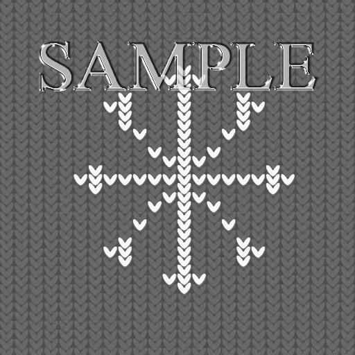 Zoy Texture [ Cozy Regular Snowflake ] Seamless - Gray
