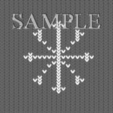 Zoy Texture [ Cozy Regular Snowflake ] Seamless - Gray