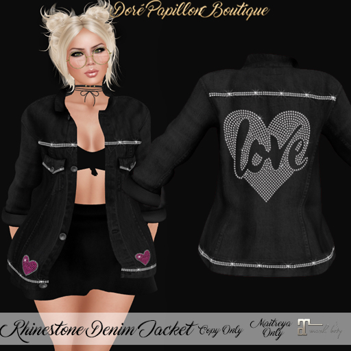 DPB Rhinestone Denim Jacket - #2 *Maitreya Only* 