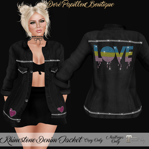 DPB Rhinestone Denim Jacket - #8 *Maitreya Only* 