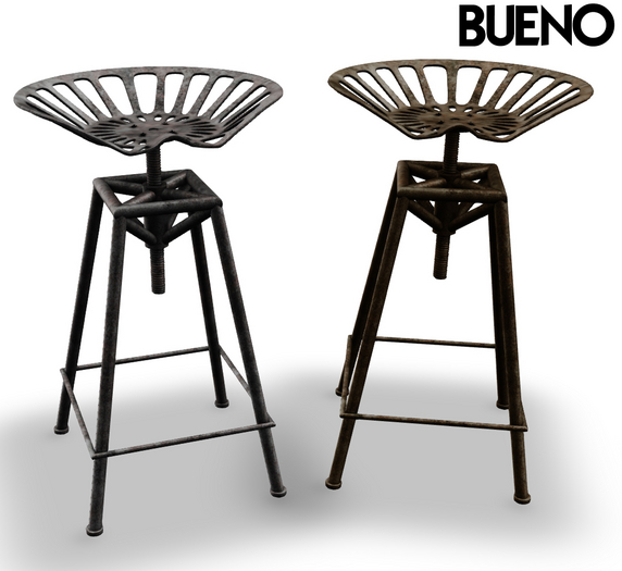 BUENO - Steel Stool Set 1