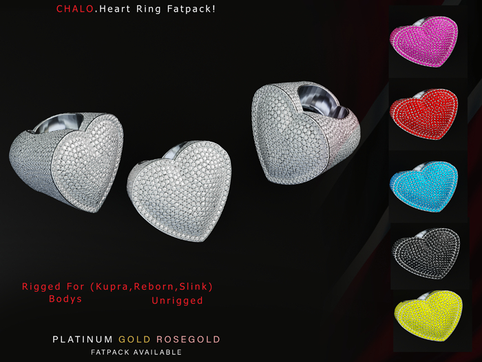 Chalo.Heart Ring Rigged Unrigged  
