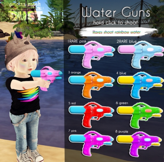 2 DUST: Water Gun Blue RARE