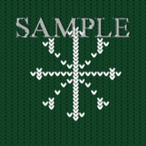 Zoy Texture [ Cozy Regular Snowflake ] Seamless - Green