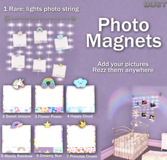1 DUST: Lights Photo String RARE