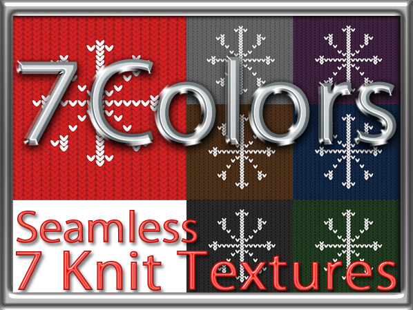 Zoy Texture [ Cozy Regular Snowflake ] Seamless - 7 Colors