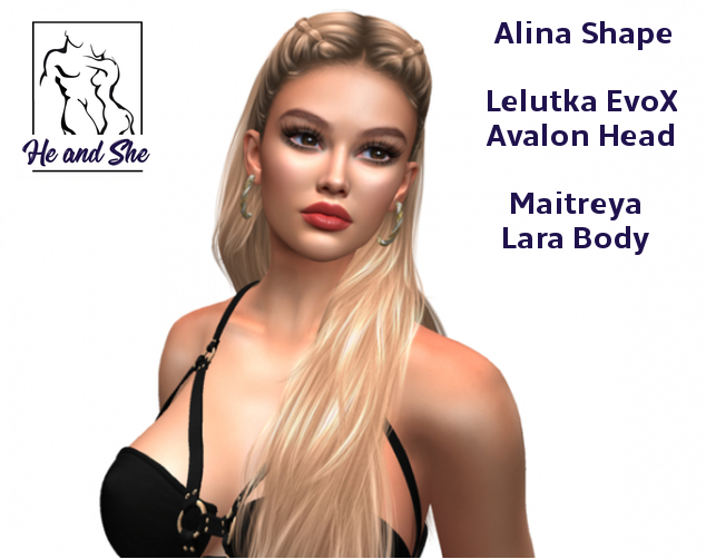 Alina Shape For LeLutka EvoX AVALON Head 3.1 & Maitreya Lara Body LEL ** Special Promotional Sale Price Promo only 99L *
