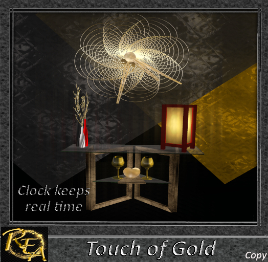 ::REA:: Touch of Gold Table set