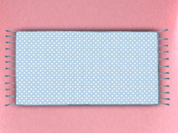 ~ Hotstuffs ~ Dotty Baby Blue Rug