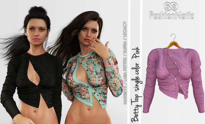 Betty Top Pink - Maitreya Lara, Lara Petite, Kupra Original, Legacy - FashionNatic