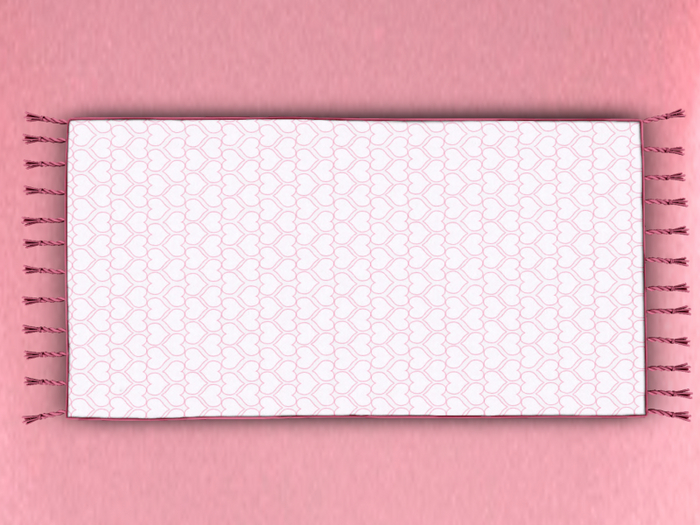 ~ Hotstuffs ~ White & Pink Rug