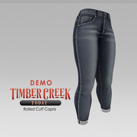 [Timber Creek] Rolled Cuff Capris-DEMO