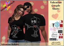 NN_Valentine Couple Shirt Robot