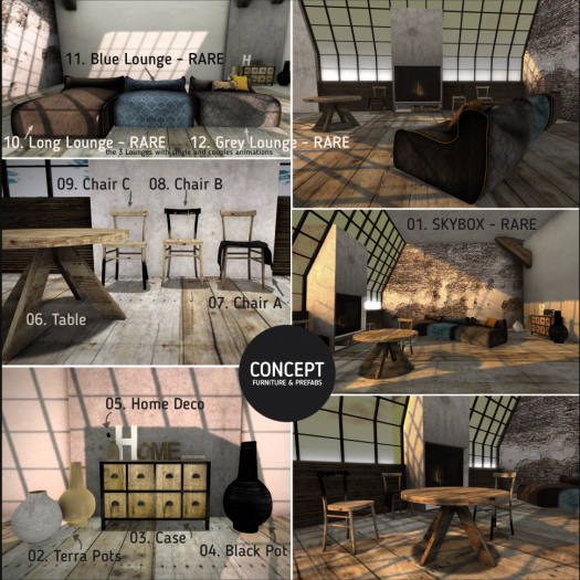 Concept} *12. Oslo Grey Lounge - RARE