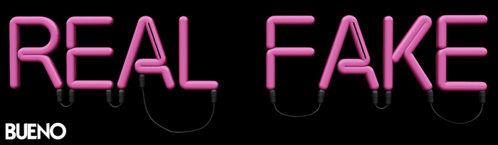 BUENO-Real Fake Sign-Pink