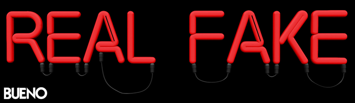 BUENO-Real Fake Sign-Red