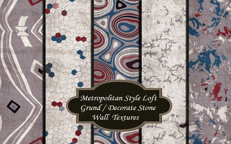 Picture of Second Life Marketplace - Metropolitan Style Loft Grunge Wall texture ...