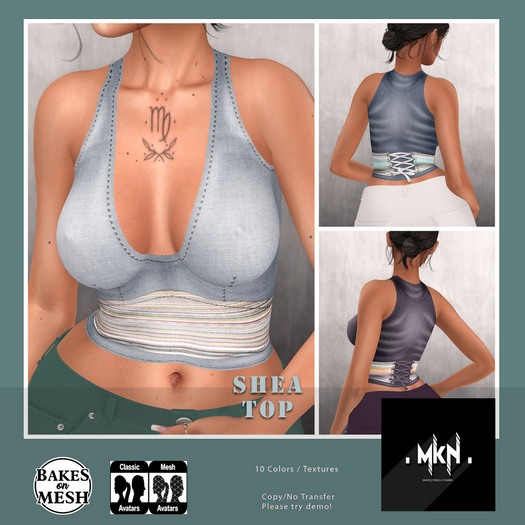 . MKN . Shea Top  [ BOM ]