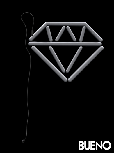 BUENO-Gem Sign-White