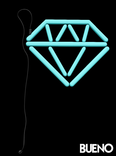 BUENO-Gem Sign-Blue