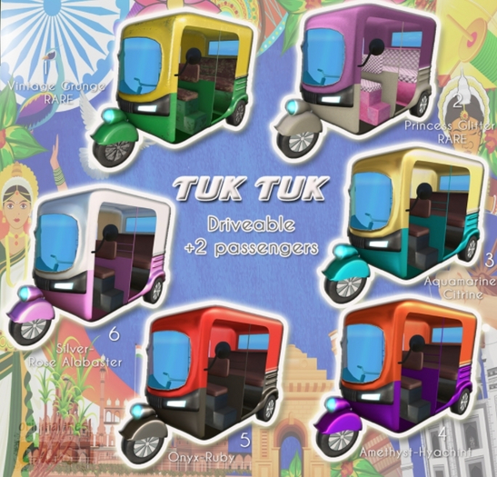 2 DUST: TukTuk Princess Glitter RARE