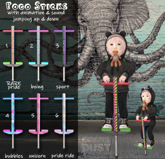 1 DUST: Pogo Stick PRIDE - RARE