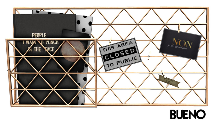 BUENO- Wall Organizer - Gold