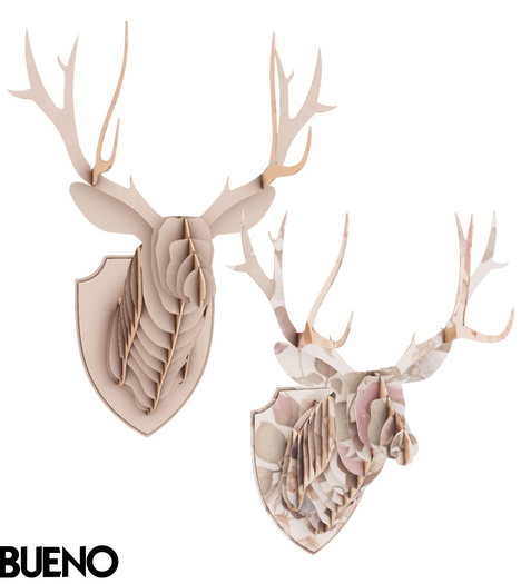 BUENO- Boho Wooden Deerhead Set
