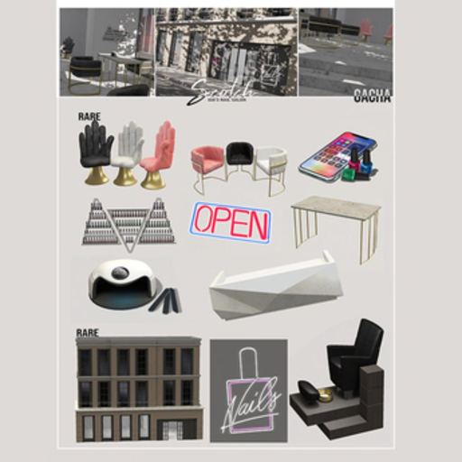 ///SCOTCH/// - GIA'S NAIL SALON GACHA - TABLE  (COMMON)