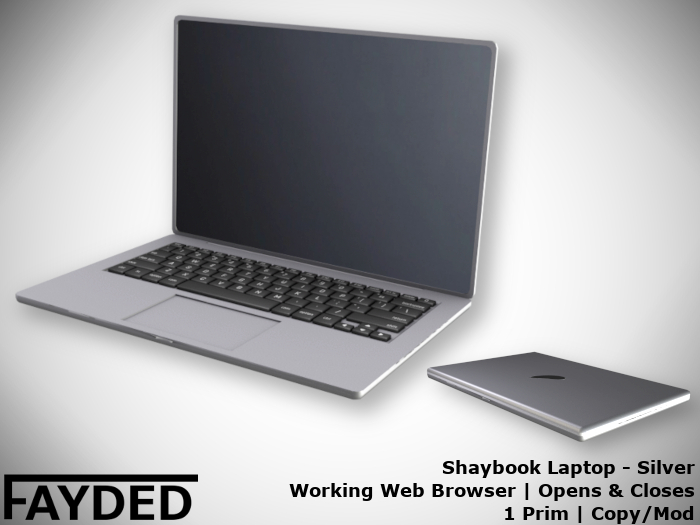 FAYDED - Shaybook Laptop Silver