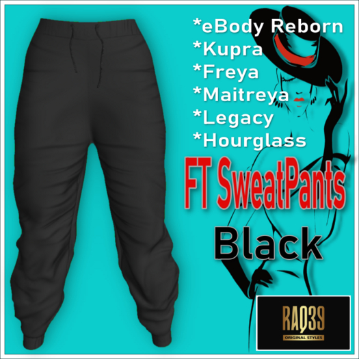 [R39] FT SweatPants Black