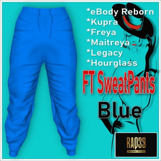 [R39] FT SweatPants Blue