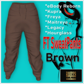[R39] FT SweatPants Brown