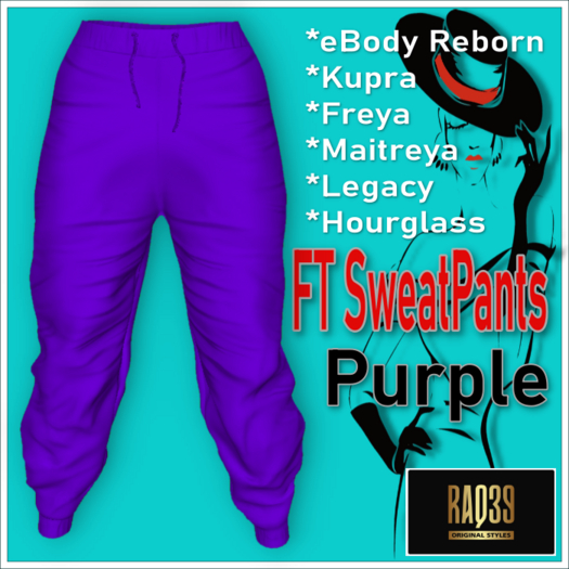 [R39] FT SweatPants Purple
